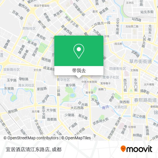 宜居酒店清江东路店地图