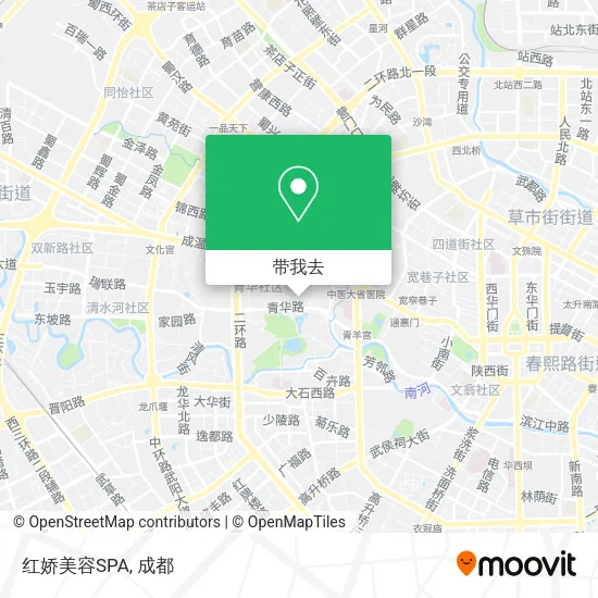 红娇美容SPA地图