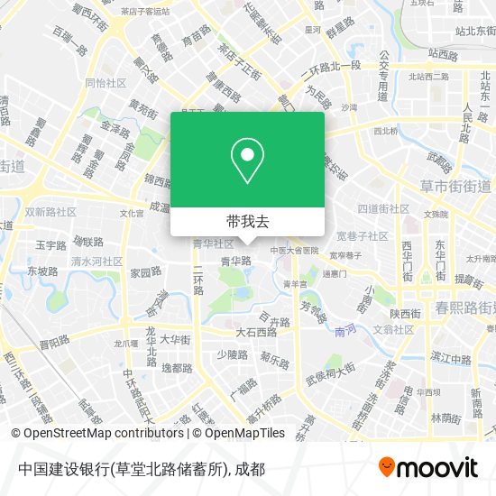 中国建设银行(草堂北路储蓄所)地图