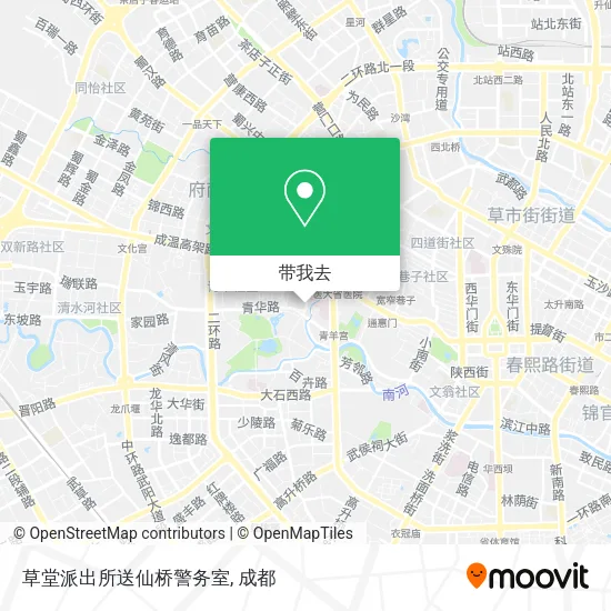草堂派出所送仙桥警务室地图