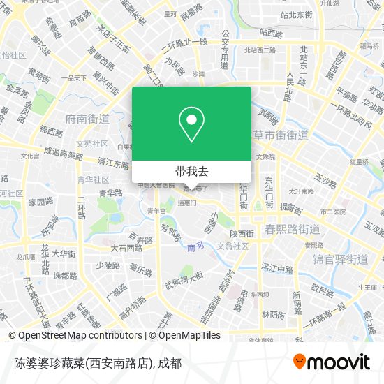 陈婆婆珍藏菜(西安南路店)地图