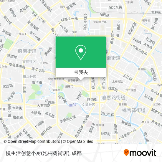 慢生活创意小厨(泡桐树街店)地图