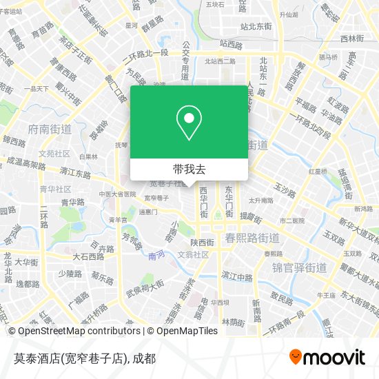 莫泰酒店(宽窄巷子店)地图