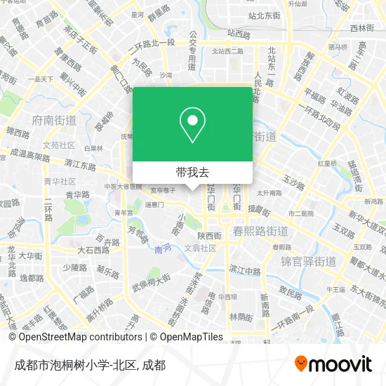 成都市泡桐树小学-北区地图