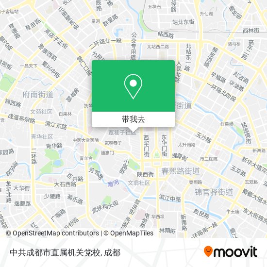 中共成都市直属机关党校地图