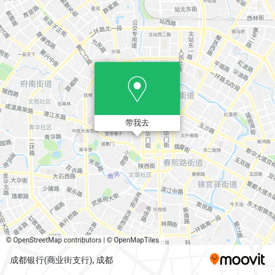 成都银行(商业街支行)地图