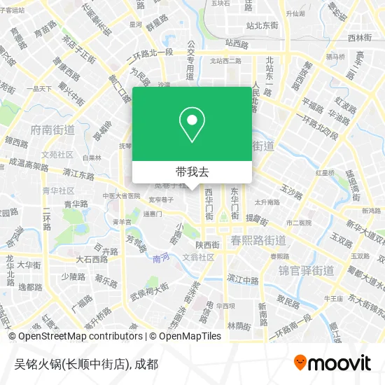吴铭火锅(长顺中街店)地图