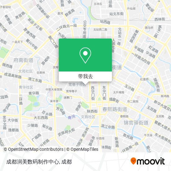 成都润美数码制作中心地图