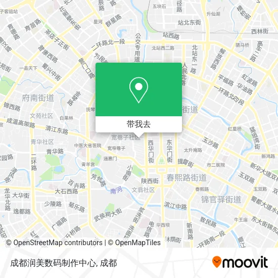 成都润美数码制作中心地图