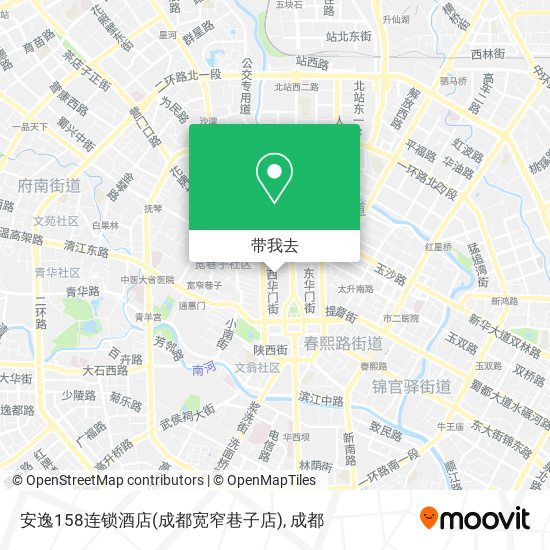 安逸158连锁酒店(成都宽窄巷子店)地图