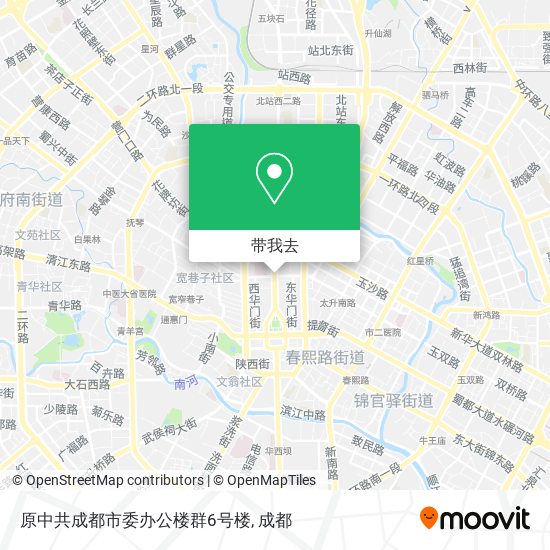 原中共成都市委办公楼群6号楼地图