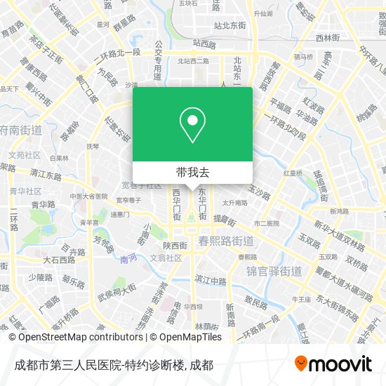成都市第三人民医院-特约诊断楼地图