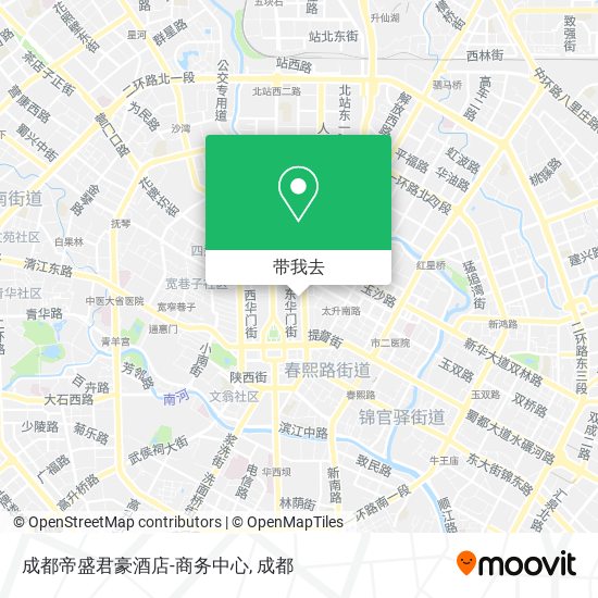 成都帝盛君豪酒店-商务中心地图