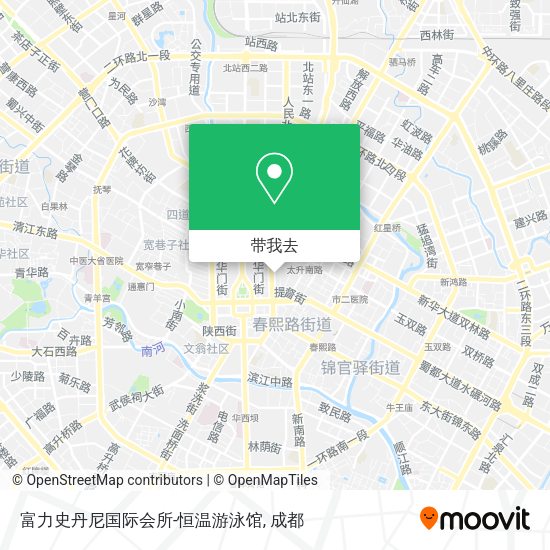 富力史丹尼国际会所-恒温游泳馆地图