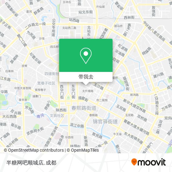 半糖网吧顺城店地图