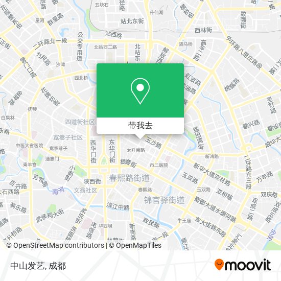 中山发艺地图