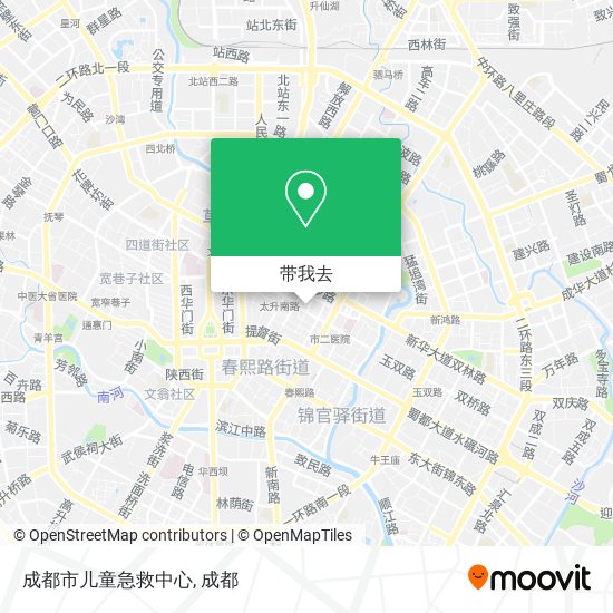 成都市儿童急救中心地图