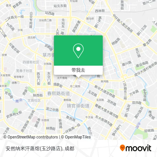 安然纳米汗蒸馆(玉沙路店)地图