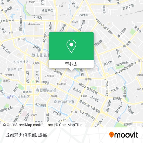 成都群力俱乐部地图