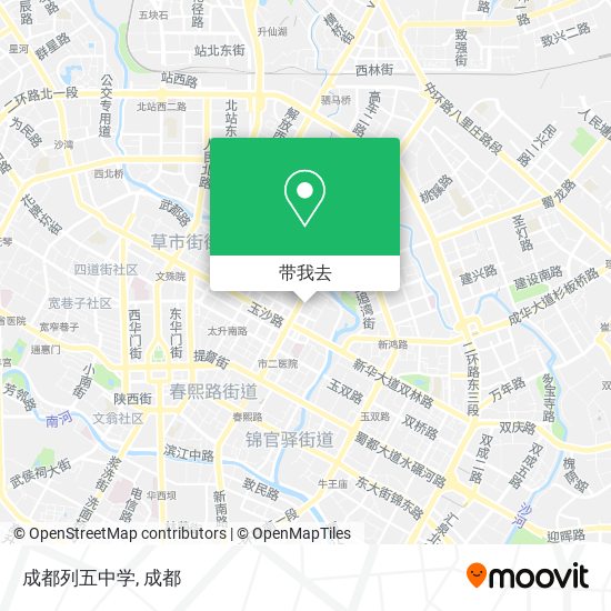 成都列五中学地图