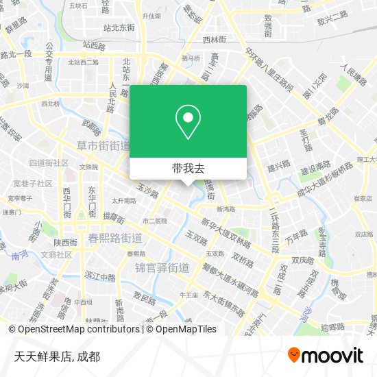 天天鲜果店地图
