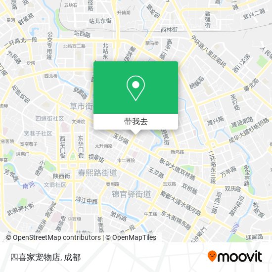 四喜家宠物店地图