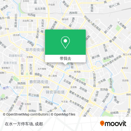 在水一方停车场地图