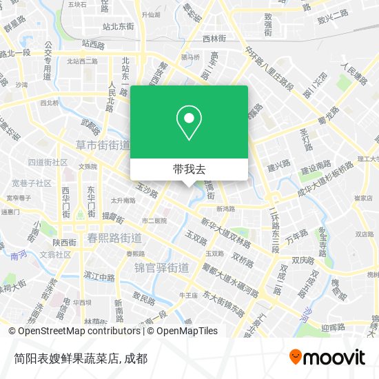 简阳表嫂鲜果蔬菜店地图