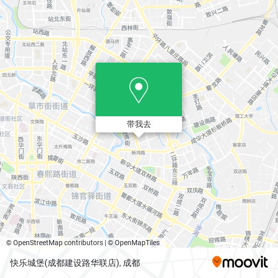 快乐城堡(成都建设路华联店)地图