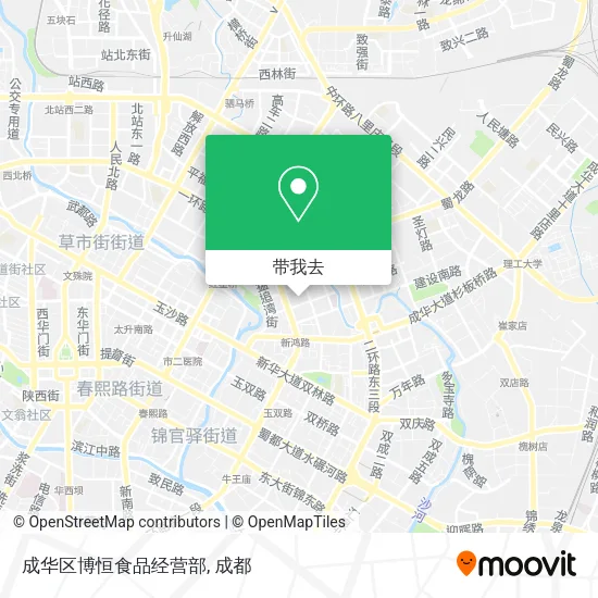 成华区博恒食品经营部地图