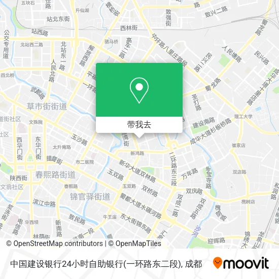 中国建设银行24小时自助银行(一环路东二段)地图