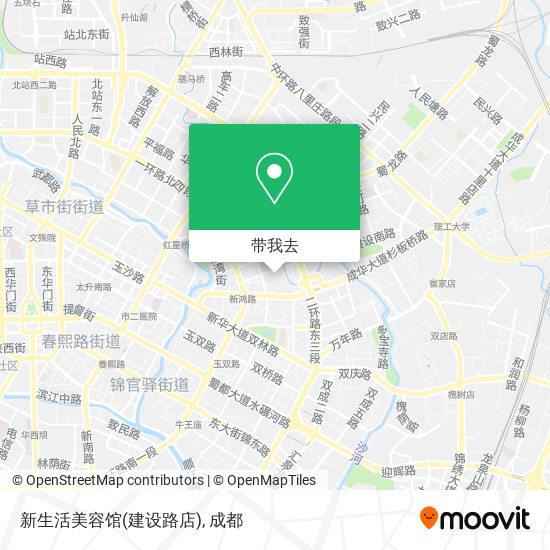 新生活美容馆(建设路店)地图