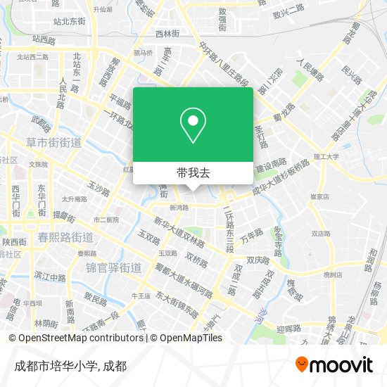 成都市培华小学地图