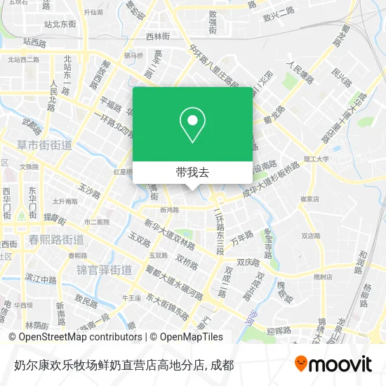 奶尔康欢乐牧场鲜奶直营店高地分店地图