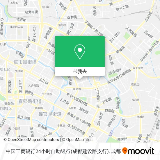 中国工商银行24小时自助银行(成都建设路支行)地图