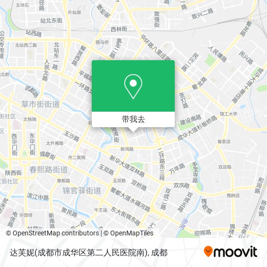 达芙妮(成都市成华区第二人民医院南)地图