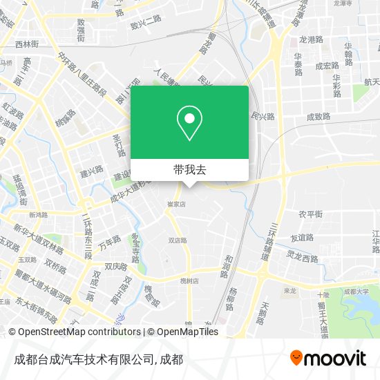 成都台成汽车技术有限公司地图