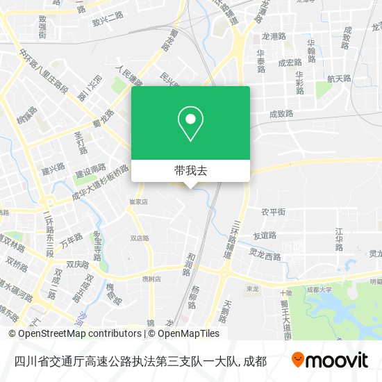 四川省交通厅高速公路执法第三支队一大队地图