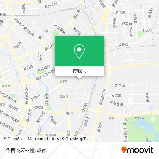 华西花园-7幢地图