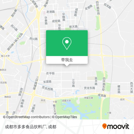 成都市多多食品饮料厂地图