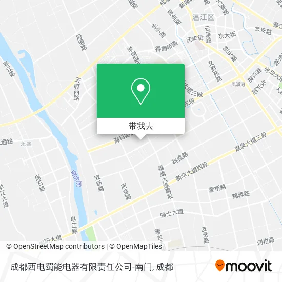 成都西电蜀能电器有限责任公司-南门地图