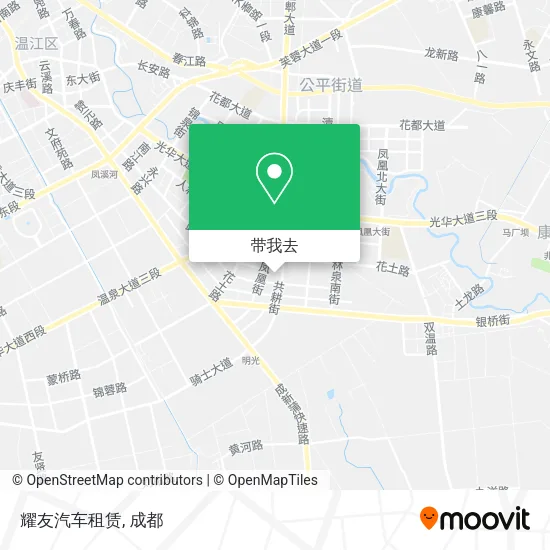耀友汽车租赁地图