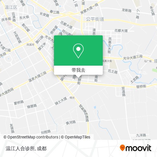 温江人合诊所地图