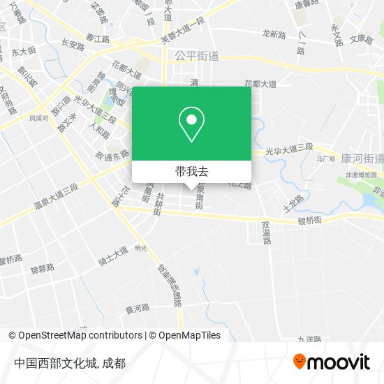 中国西部文化城地图