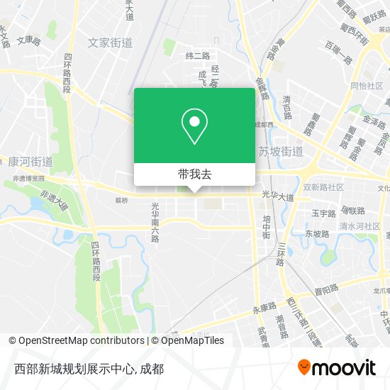 西部新城规划展示中心地图