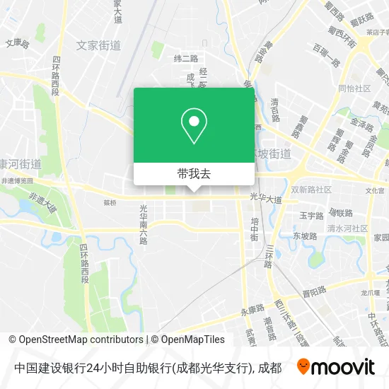 中国建设银行24小时自助银行(成都光华支行)地图