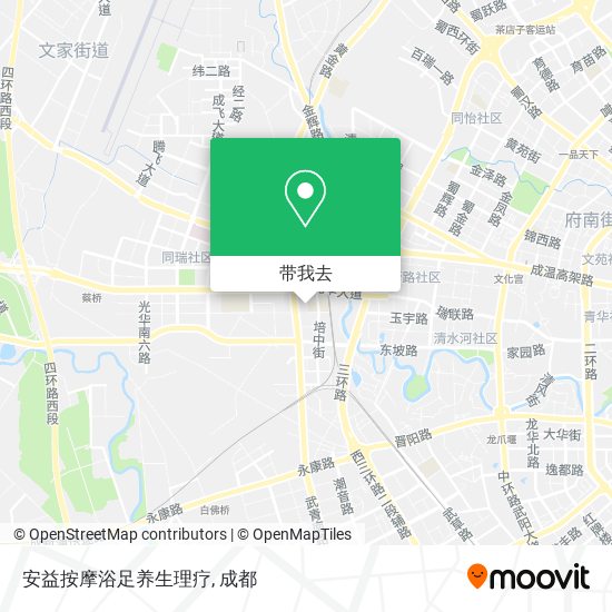 安益按摩浴足养生理疗地图
