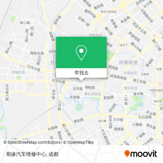 蜀缘汽车维修中心地图