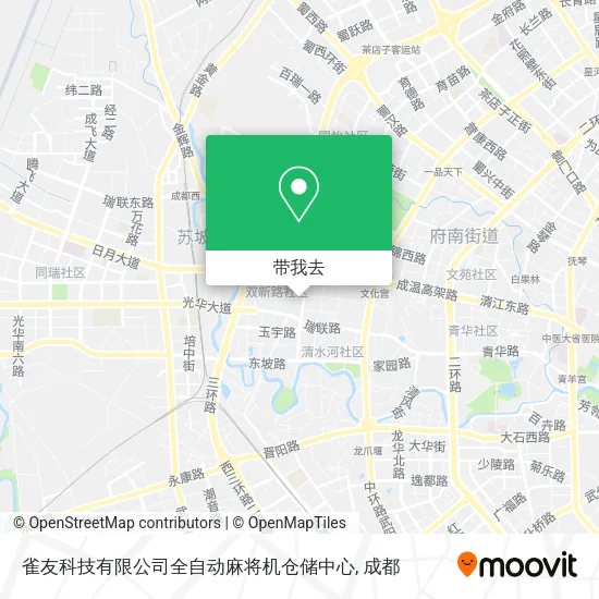 雀友科技有限公司全自动麻将机仓储中心地图