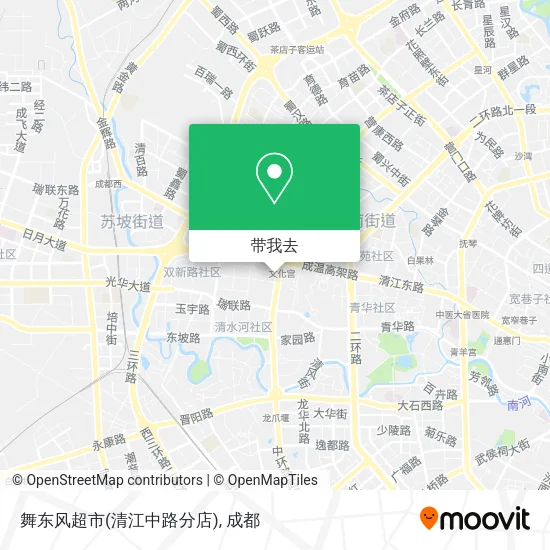 舞东风超市(清江中路分店)地图